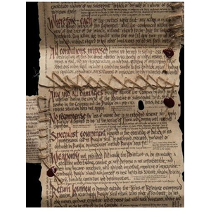 Lord of the Rings - The Burglar Contract of Bilbo Baggins Mini Replica