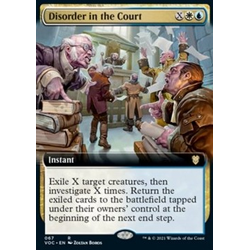 Magic löskort: Commander: Innistrad: Crimson Vow: Disorder in the Court (alternative art)