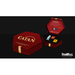 CATAN Premium Robber & Metal Dice Set: Opalite