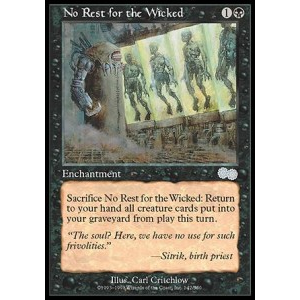 Magic löskort: Urza's Saga: No Rest for the Wicked