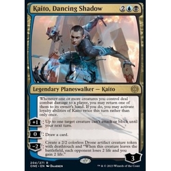 Magic löskort: Phyrexia: All Will Be One: Kaito, Dancing Shadow