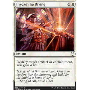 Magic löskort: Dominaria: Invoke the Divine
