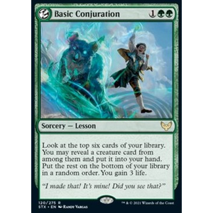 Magic Löskort: Strixhaven: School of Mages: Basic Conjuration (Foil)