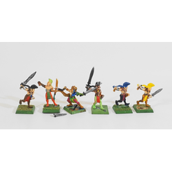 Wood Elves: Wardancers (6st, Metall, inkomplett)