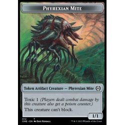 Magic löskort: Commander: Phyrexia: All Will Be One: Phyrexian Mite Token (A 1/1) // Poison Counter
