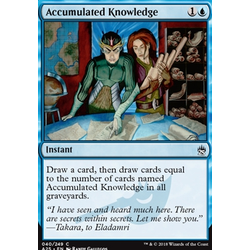 Magic löskort: Masters 25: Accumulated Knowledge (Foil)