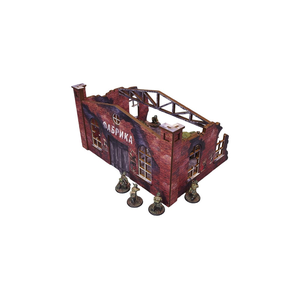 Pre-Painted WW2 Ostfront Stalingrad Factory Front (UV-printed) (MDF)