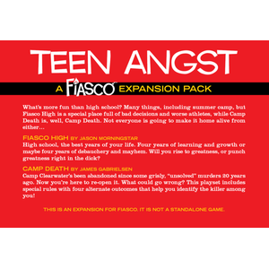 Fiasco RPG: Teen Angst Expansion Pack