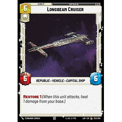 Star Wars: Unlimited Löskort: Legends of the Force: Longbeam Cruiser