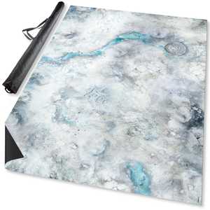 TerrainCrate: Snowfield Gaming Mat 6' x 4' (Neoprene / Mousepad)