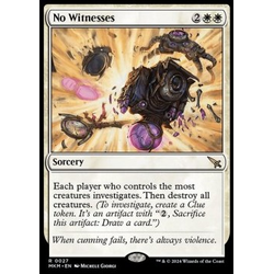 Magic löskort: Murders at Karlov Manor: No Witnesses (Foil)