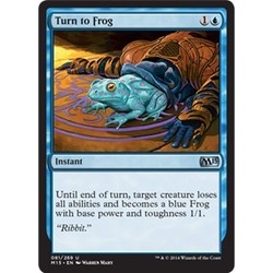 Magic löskort: M15: Turn to Frog