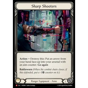 FaB Löskort: Armory Deck: Azalea: Sharp Shooters (Rainbow Foil)