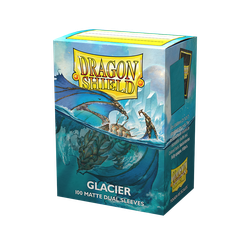 Card Sleeves Standard Matte Dual Glacier (100 in box) (Dragon Shield)
