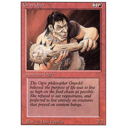 Magic löskort: Revised: Gray Ogre