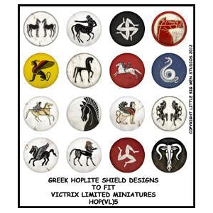 Little Big Men Studio: Greek Hoplite Shield Designs #5 for Victrix
