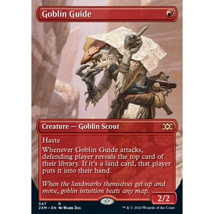 Magic löskort: Double Masters: Goblin Guide (alternative art) (Foil)