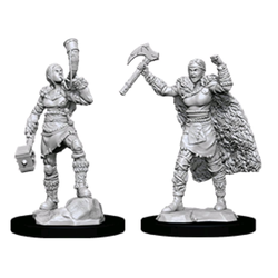 Nolzur's Marvelous Miniatures (unpainted): Female Human Barbarian