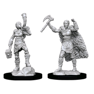 Nolzur's Marvelous Miniatures (unpainted): Female Human Barbarian