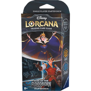 Disney Lorcana TCG: Rise of the Floodborn Starter Deck Wicked Queen and Gaston