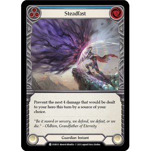 FaB Löskort: Everfest 1st Edition: Steadfast (Blue) (Rainbow Foil)