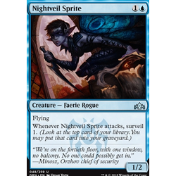 Magic löskort: Guilds of Ravnica: Nightveil Sprite
