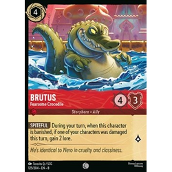 Lorcana Löskort: Reign of Jafar: Brutus - Fearsome Crocodile (alternative art) (Foil)