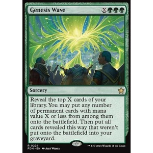 Magic löskort: Magic: The Gathering Foundations: Genesis Wave (Foil)