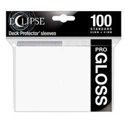 Card Sleeves Standard Gloss Eclipse Arctic White 66x91mm (100) (Ultra Pro)
