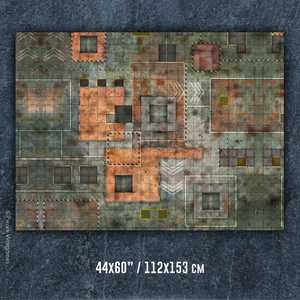 PWork Wargames Mat: Aurora Complex 44x60" (~112x153cm) (Neoprene)
