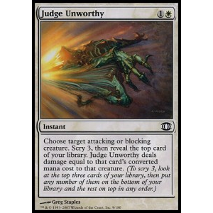 Magic löskort: Future Sight: Judge Unworthy