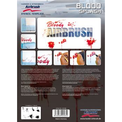 Stencil blood splash