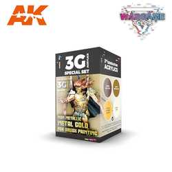 3G Special Set: Non Metallic Metal Gold - for Brush Painting