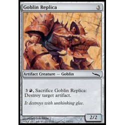Magic löskort: Mirrodin: Goblin Replica (Foil)