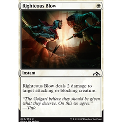 Magic löskort: Guilds of Ravnica: Righteous Blow (Foil)