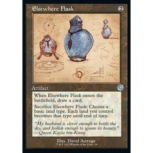 Magic löskort: The Brothers' War: Elsewhere Flask (alternative art)