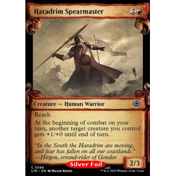 Magic löskort: The Lord of the Rings: Tales of Middle-earth: Haradrim Spearmaster (alternative art) (Silver Foil)