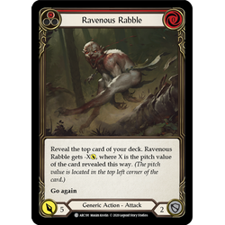 FaB Löskort: Arcane Rising: Ravenous Rabble (Red)