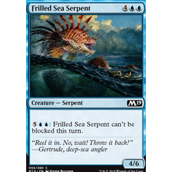 Magic löskort: Core Set 2019: Frilled Sea Serpent