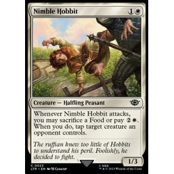 Magic löskort: The Lord of the Rings: Tales of Middle-earth: Nimble Hobbit (Foil)