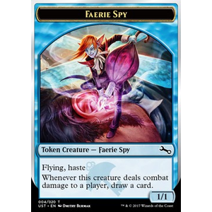 Magic löskort: Unstable: Faerie Spy Token (Foil)