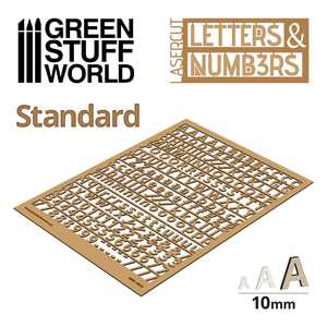 Letters and Numbers: Standard 10mm