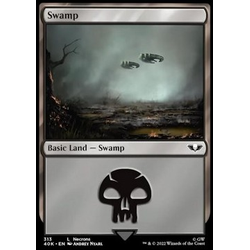 Magic löskort: Universes Beyond: Warhammer 40,000: Swamp (v.4) (Foil)