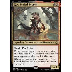 Magic löskort: Bloomburrow: Gev, Scaled Scorch (Foil)