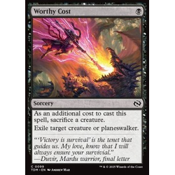 Magic löskort: Tarkir: Dragonstorm: Worthy Cost (Foil)