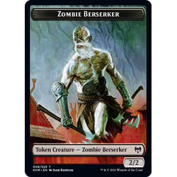 Magic löskort: Kaldheim: Zombie Berserker Token