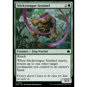 Magic löskort: Bloomburrow: Stickytongue Sentinel