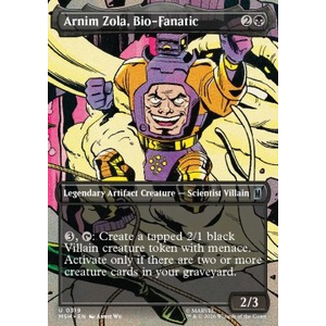 Magic löskort: Marvel Super Heroes: Arnim Zola, Bio-Fanatic (alternative art) (Foil)