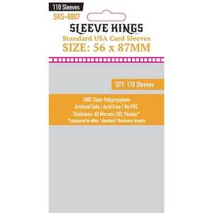 Card Sleeves Standard USA 56x87mm (110) (Sleeve Kings)