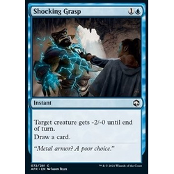 Magic löskort: Adventures in the Forgotten Realms: Shocking Grasp (Foil)